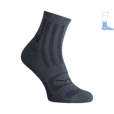Трекинговые носки Protector ShortLight летние темно-серые L 44-47