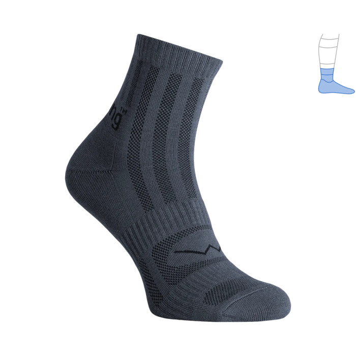 Трекинговые носки Protector ShortLight летние темно-серые L 44-47  