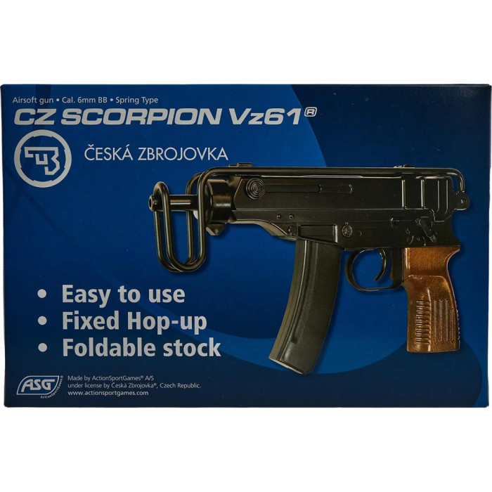 Пистолет-пулемет страйкбольный ASG CZ Scorpion Vz61 кал. 6 мм  