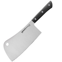 Нож-топорик кухонный Samura Harakiri для мяса, 180 мм, Black SHR-0040B