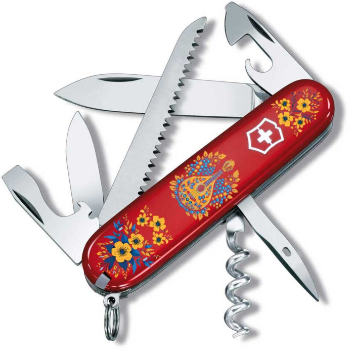 Складной нож Victorinox CAMPER UKRAINE Украинские мотивы 1.3613.T1370u  