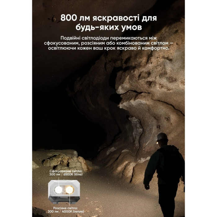 Фонарь Wuben H4, песочный  