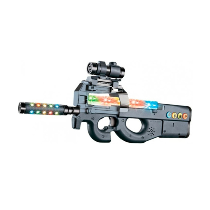 Автомат светозвуковой ZIPP Toys FN P90 черный 
