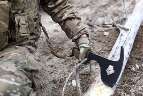 Страховочный шнур Grand Way S02 с карабином коричневый  