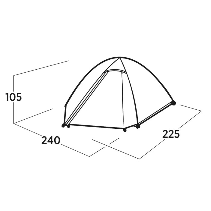 Палатка двухместная Easy Camp Rondane 2 (120469)  