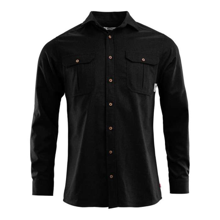Рубашка муж. Aclima ReBorn 215 Woolshirt M's Dark Grey Melange L  