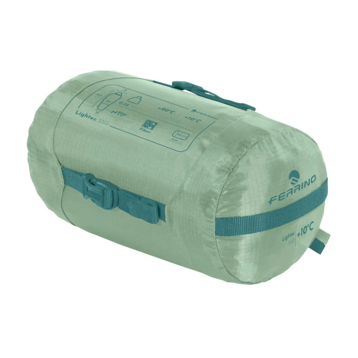 Спальный мешок Ferrino Lightec 550 +10°C Green (86153RVV)  