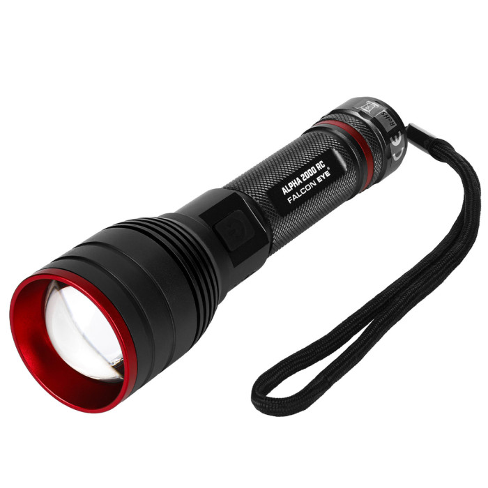 Фонарь тактический Falcon Eye Alpha 2000 RC (2000 Lm) Focus Rechargeable Type-C (FHH0123)  