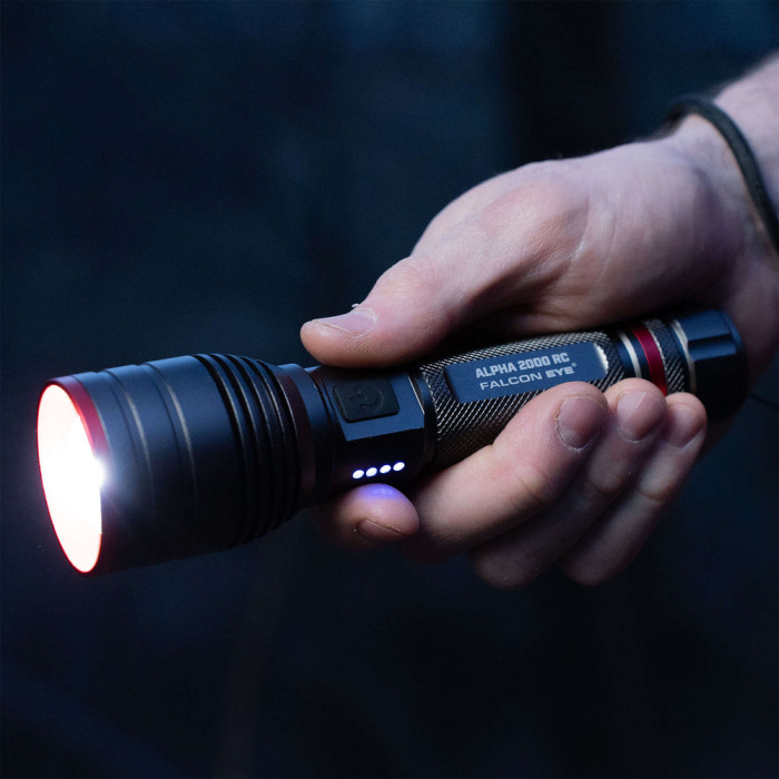 Фонарь тактический Falcon Eye Alpha 2000 RC (2000 Lm) Focus Rechargeable Type-C (FHH0123)  