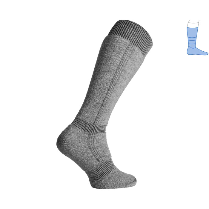 Термо носки защитные зимние Protector LongWinter серые M 41-43  