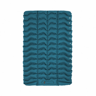 Матрас туристический надувной двухместный Naturehike CNK2550WS019, 200 х 125 х 9.5 см, синий со встроенной помпой для надувания