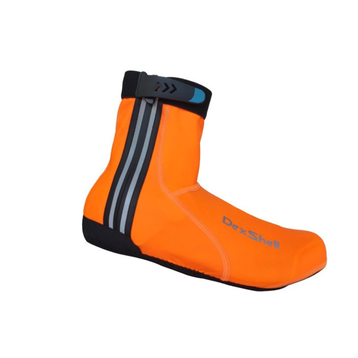 Бахилы на велотуфли Dexshell Light Weight Overshoes, оранжевые, L 