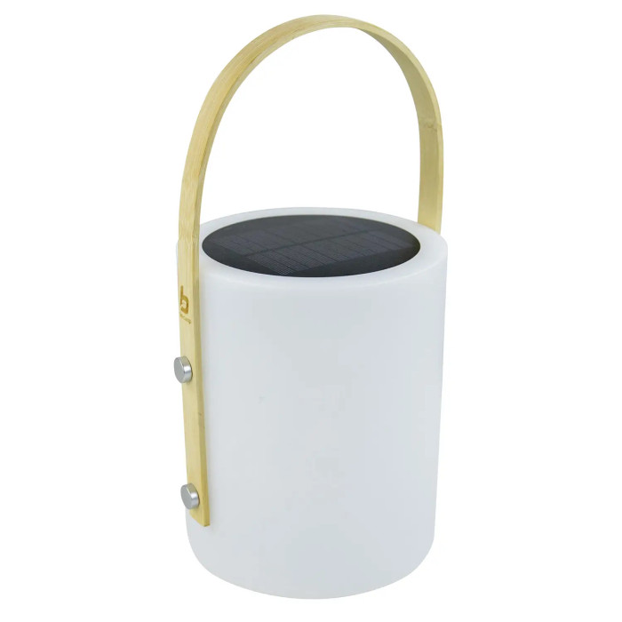 Фонарь кемпинговый Bo-Camp Longford Solar 150 Lumen Bamboo/White (5818878)  