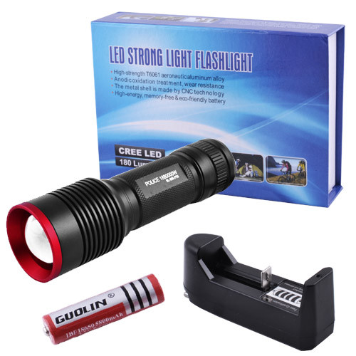 Карманный фонарь Police 868-HP50, ЗУ 220V, 1х18650  