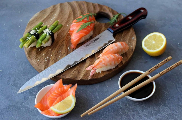 Нож кухонный Samura Kaiju Янагиба, 240 мм, SKJ-0045  