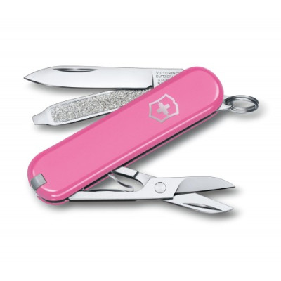 Нож-брелок Victorinox Classic SD Colors, Cherry Blossom, Gift Box (0.6223.51G) 7 функций, 58 мм, розовый