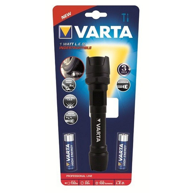 Карманный фонарь Varta LED 2AA, 100 лм (18701101421)  