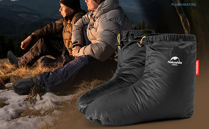 Ботинки на гусином пухе Naturehike NH18S023-T, размер 36-40, черные  