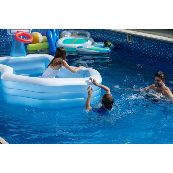 Душ портативный с насосом на аккумуляторе Flextail Max Shower с чехлом, белый  