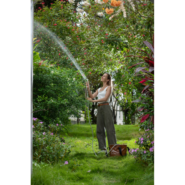 Душ портативный с насосом на аккумуляторе Flextail Max Shower с чехлом, белый  