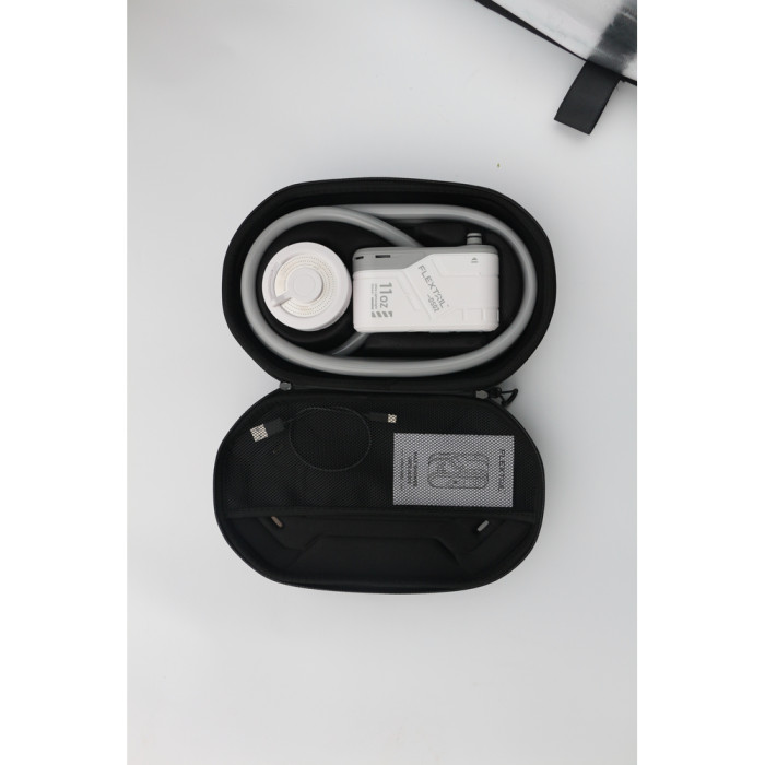 Душ портативный с насосом на аккумуляторе Flextail Max Shower с чехлом, белый  