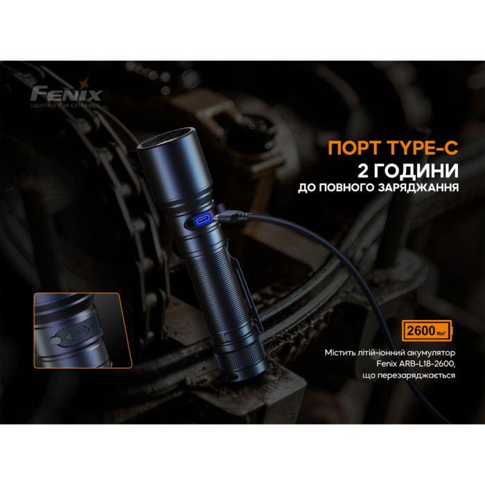 Фонарь ручной Fenix C6V3.0 оранжевый | Лимитированная серия  