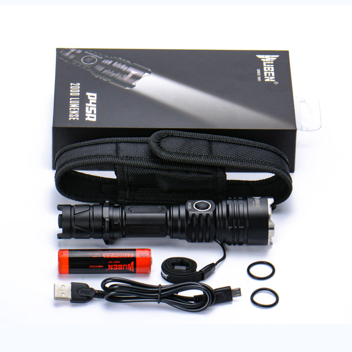 Тактический ручной фонарь Wuben P45R, CREE-XHP35, 2000 лм  