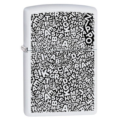Зажигалка Zippo 214 PF20 ZL Scattered Letters (49213)