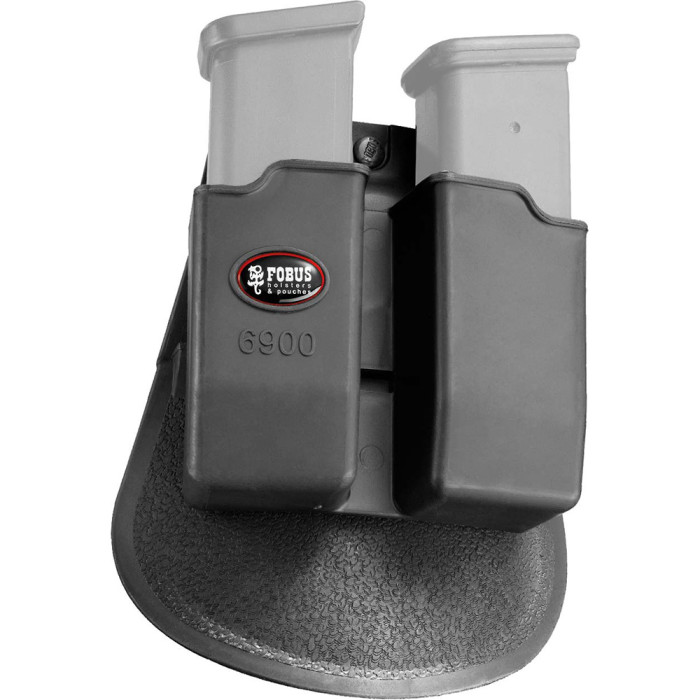 Кобура-подсумок Fobus для двух магазинов Glock 17/19 с поясным фиксатором поворотный (6900 RT)  