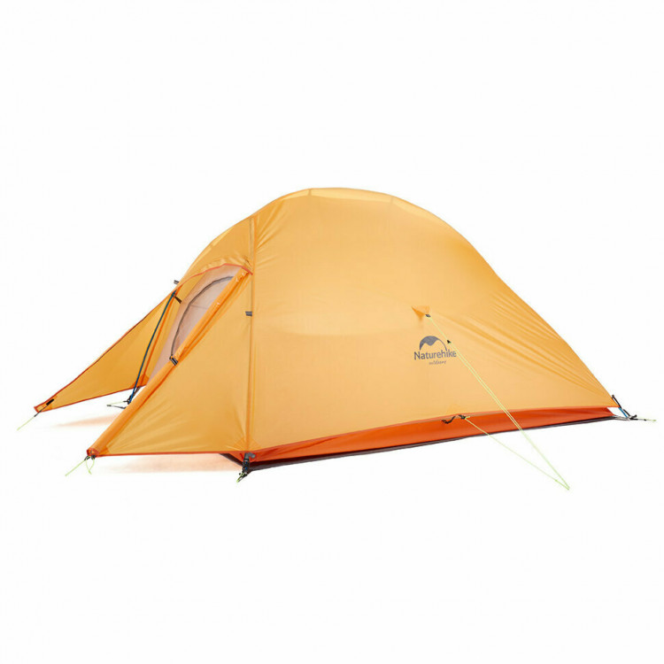Палатка Naturehike Сloud Up 2 Updated NH17T001-T, 210T сверхлегкая двухместная с футпринтом, оранжевый 