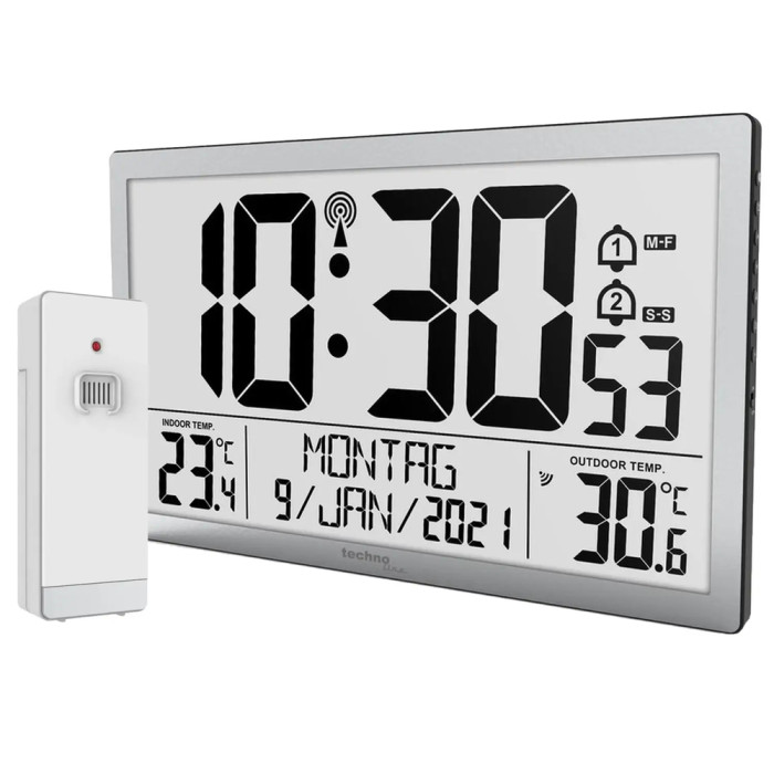 Часы настенные Technoline WS8113 Silver (WS8113)  