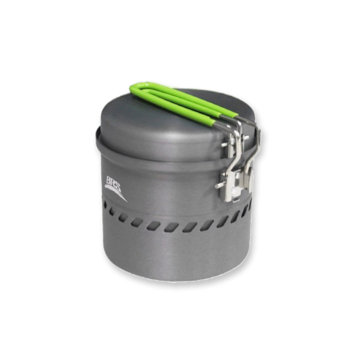 Набор туристической посуды (кастрюля + сковорода) BRS-TS19A, 1л, алюминий  