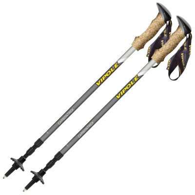 Палки трекинговые Vipole Carbontrek Cork DLX (S25 02)