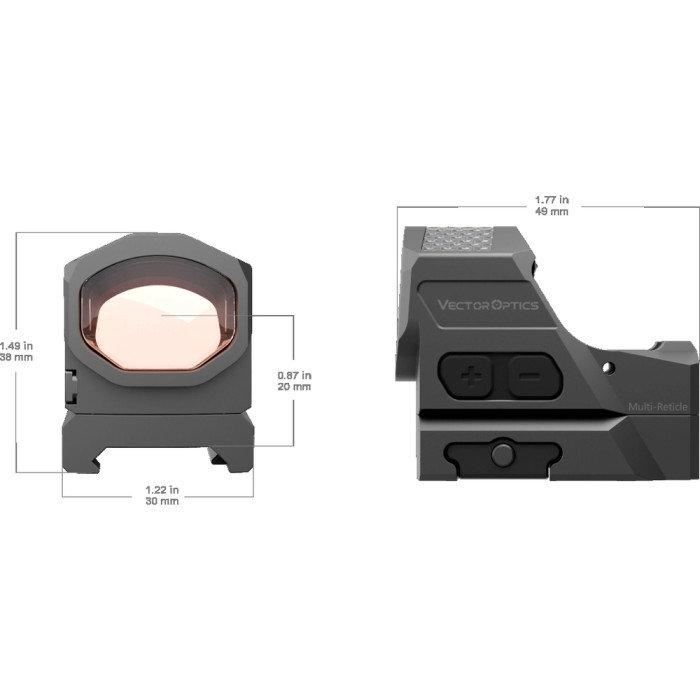 Прицел коллиматорный Vector Optics Frenzy-X 1x19x26 MRS GenII  