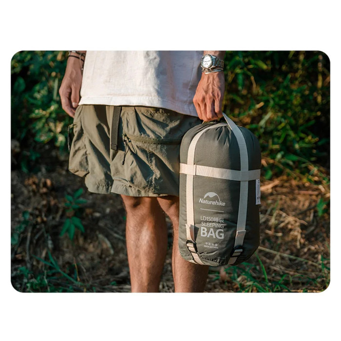 Спальный мешок Naturehike LD150 CNK2300SD016, темно-зеленый  