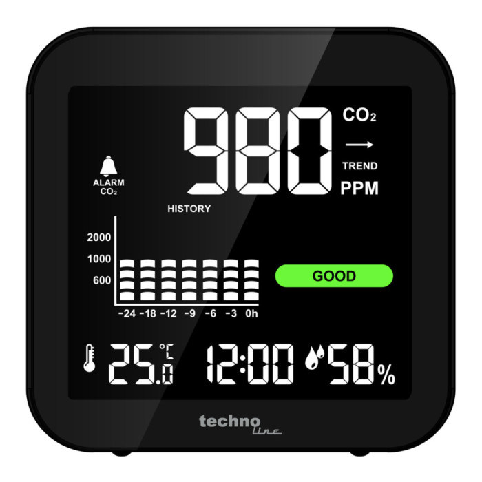 Метеостанция Technoline WL1025 Black (WL1025)  