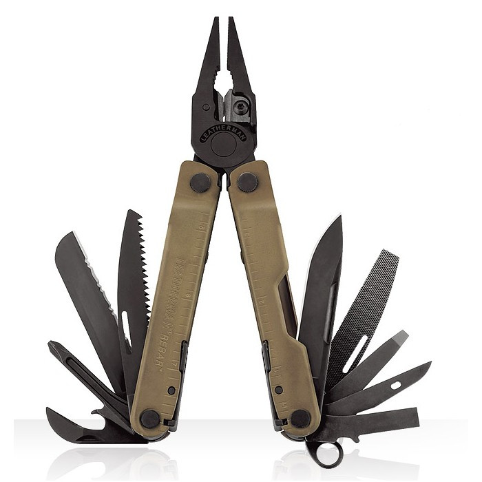 Мультитул Leatherman Rebar Coyote Standard, коробка, 832406, синтетический чехол 