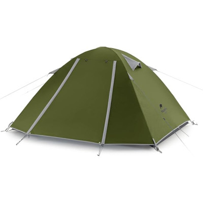 Палатка трехместная Naturehike P-Series CNK2300ZP028, темная оливковая