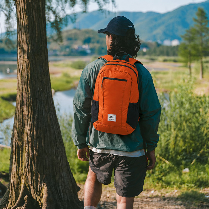 Рюкзак туристический Naturehike NH17A012-B, 25 л, оранжевый  