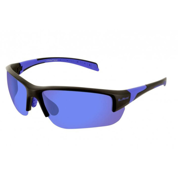 Очки поляризационные BluWater Samson-3 Polarized, синие зеркальные  