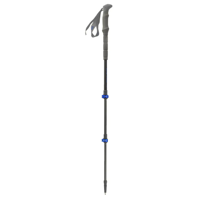 Трекинговые телескопические палки Pinguin Carbon FL Foam, 64 - 135 см, Carbon/Blue (PNG 809152) 2021  