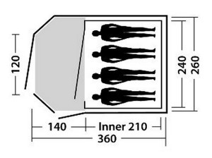 Палатка Easy Camp Corona 400, 43260  