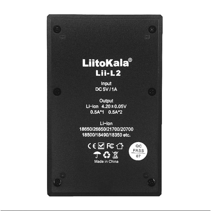 Универсальное зарядное устройство LiitoKala Lii-L2 на 2 канала  