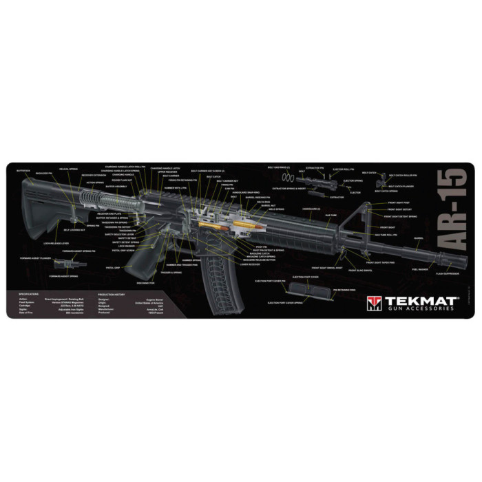 Коврик настольный Tekmat AR-15 Cut Away 31х91 см  