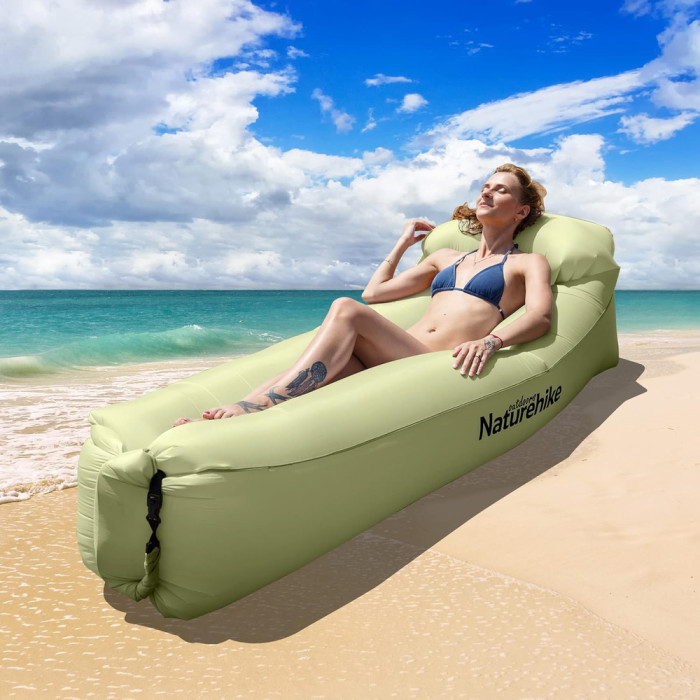 Ламзак с подголовником Naturehike NH20FCD06, оливковый (6927595777053)  