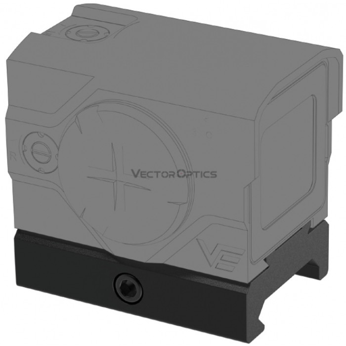 Крепление низкопрофильное Vector Optics на планку Уивер для VOD footprint  