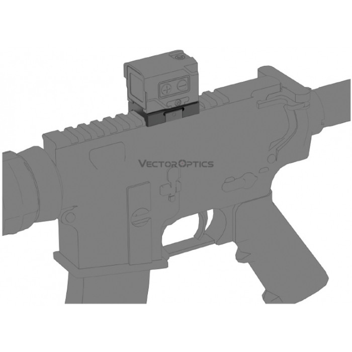 Крепление низкопрофильное Vector Optics на планку Уивер для VOD footprint  