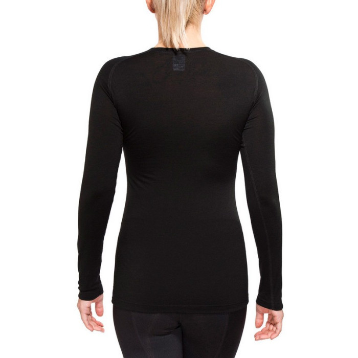 Термофутболка женская Aclima LightWool Shirt Crew Neck Woman JetBlack, L  