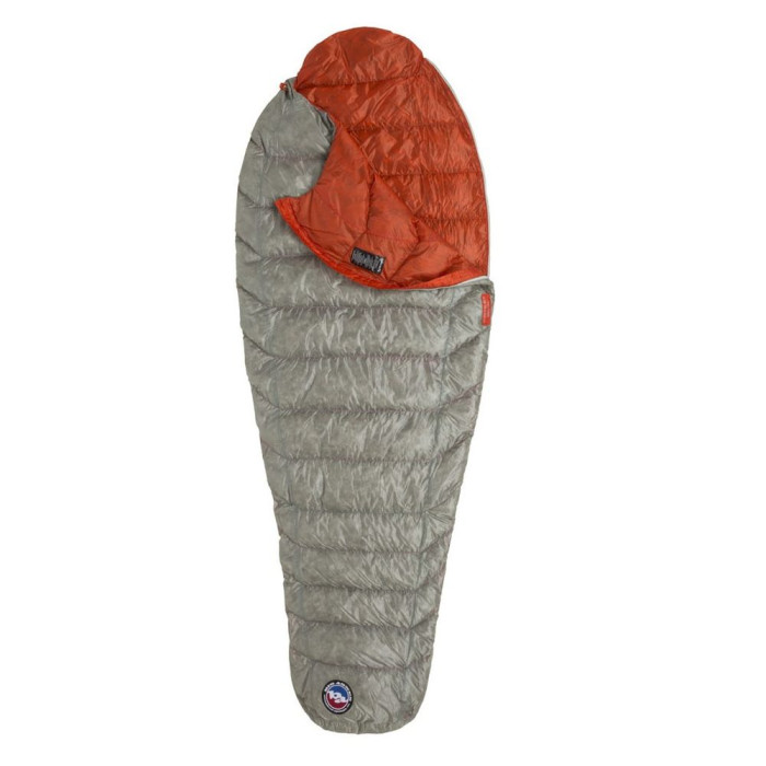 Спальный мешок  Big Agnes Pluton Ul 40 (850 Downtek) Regular gray/pumpkin - LEFT  