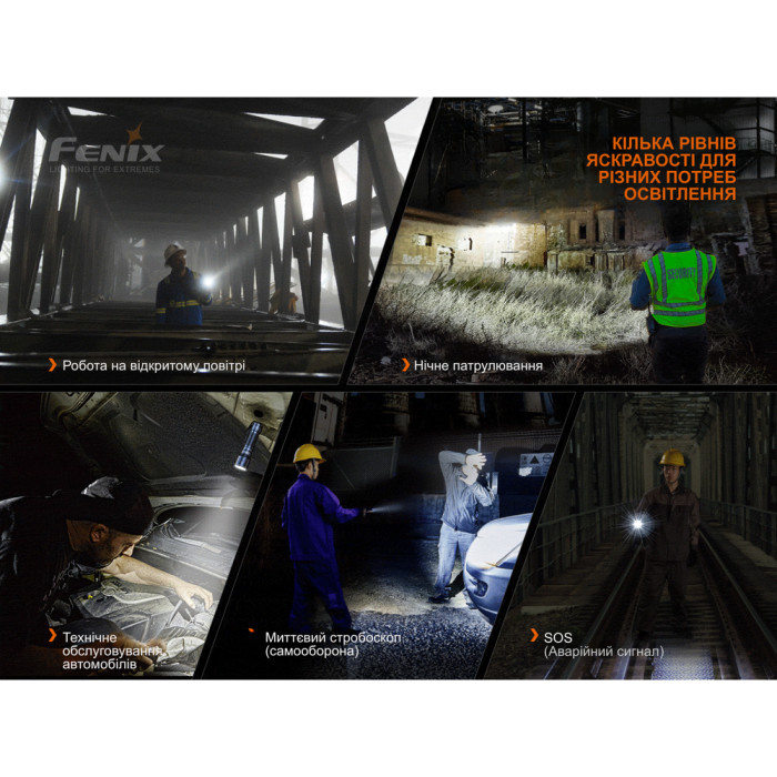 Фонарь ручной Fenix C7 оранжевый | Лимитированная серия  